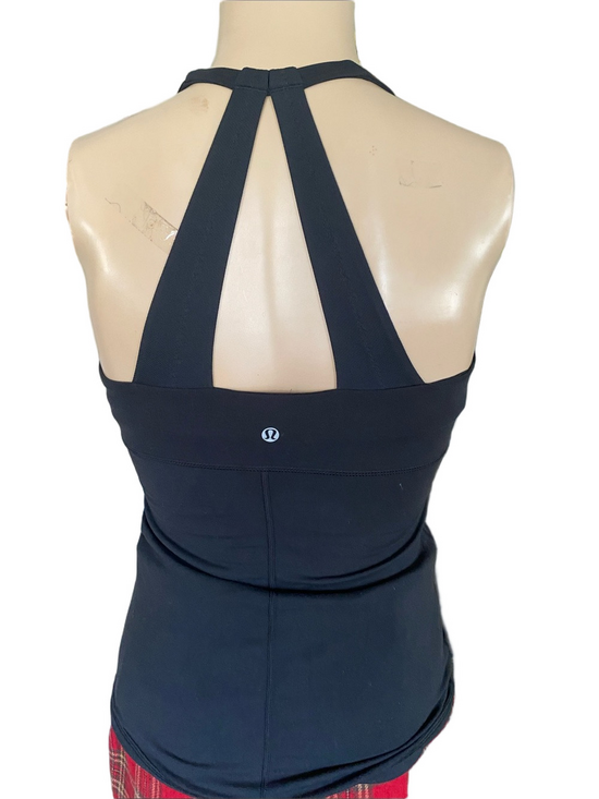 lululemon athletica Tops - lululemon athletica Black Athletic Tank with Mesh Lining
